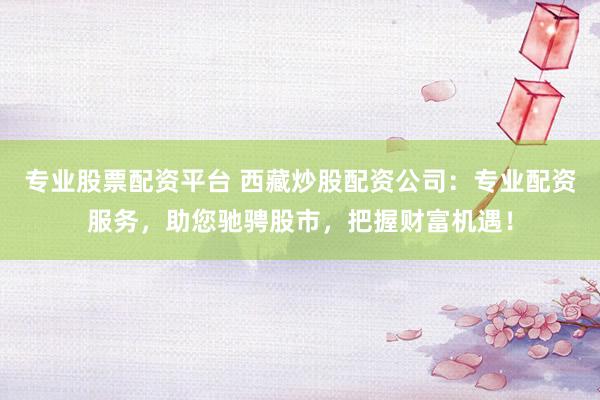 专业股票配资平台 西藏炒股配资公司：专业配资服务，助您驰骋股市，把握财富机遇！