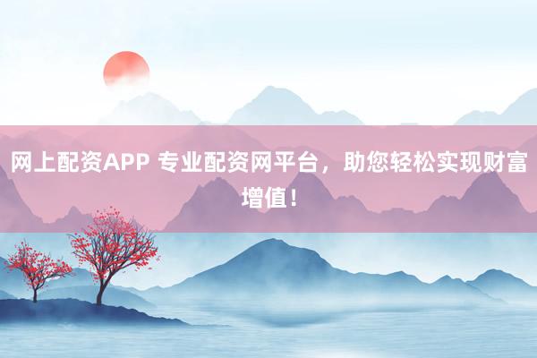 网上配资APP 专业配资网平台，助您轻松实现财富增值！
