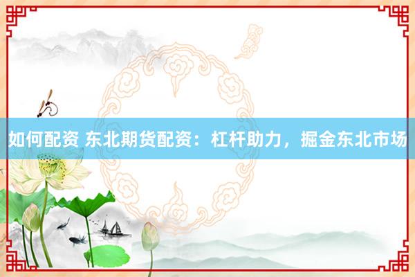 如何配资 东北期货配资：杠杆助力，掘金东北市场