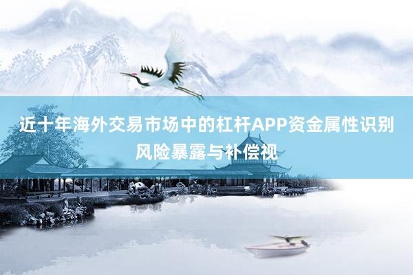近十年海外交易市场中的杠杆APP资金属性识别风险暴露与补偿视